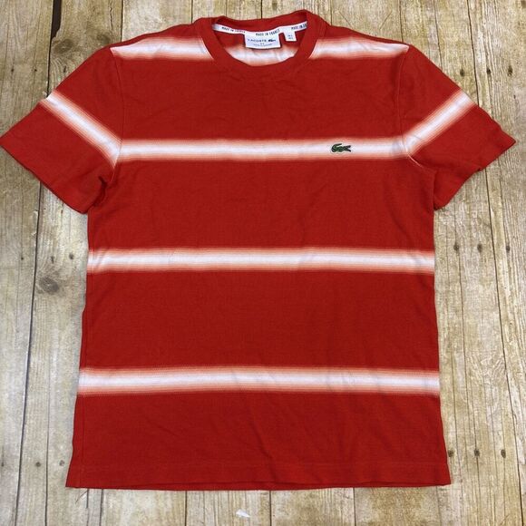 Lacoste Crewneck Ombre T Shirt Mens Size 3 Small - Picture 5 of 12